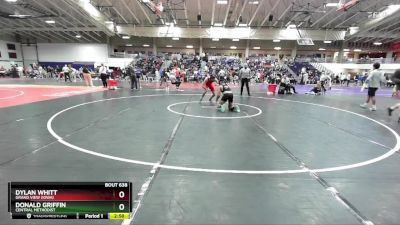 157 lbs Quarterfinal - Donald Griffin, Central Methodist vs Dylan Whitt, Grand View (Iowa)