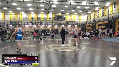 152 lbs Cons. Round 3 - Clay Ledger, Pack732 Wrestling Academy vs Blake Briley, Iowa