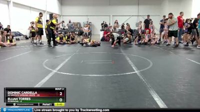 56 lbs Round 1 (8 Team) - Elijah Torres, Scorpions vs Dominic Cardella, U2 Upstate Uprising White