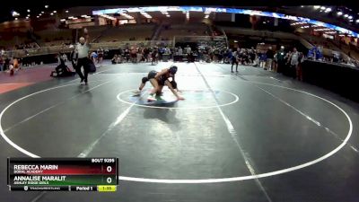 100 lbs Quarterfinal - Annalise Maralit, Ashley Ridge Girls vs Rebecca Marin, Doral Academy