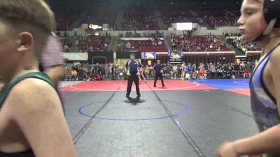 86 lbs Cons. Round 1 - Tiber Jones, Bearcats Wrestling Club Helena vs Asher Miles, Circle Wrestling Club