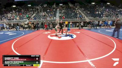 77 lbs Champ. Round 1 - Garrett York, Big Piney Pinners Wrestling Club vs Quentin Roemmich, Lander USA Wrestling