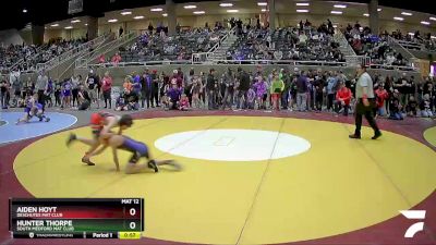 78 lbs Cons. Round 1 - Aiden Hoyt, Deschutes Mat Club vs Hunter Thorpe, South Medford Mat Club