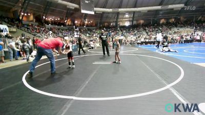 46 lbs Round Of 32 - Tyde Begley, Choctaw Ironman Youth Wrestling vs Jack Crain, Skiatook Youth Wrestling 2022-23