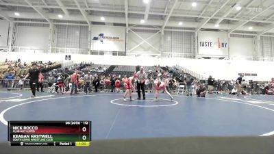 112 lbs Semifinal - Keagan Hastwell, South Lewis Wrestling Club vs Nick Rocco, Club Not Listed