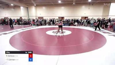 87 kg Rnd Of 16 - Prince Gainous, Tucson Badger Wrestling Club vs Talmage Carman, Mustang Wrestling Club