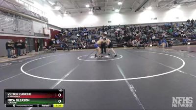 160 lbs Cons. Round 1 - Victor Canche, Goldendale vs Mica Gleason, Tonasket