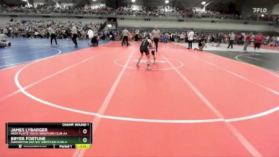 85 lbs Champ. Round 1 - Bryer Fortune, Farmington Mat Rat Wrestling Club-A vs James Lybarger, West Platte Youth Wrestling Club-AA