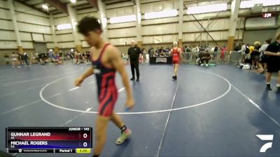 145 lbs Cons. Round 3 - Gunnar LeGrand, AZ vs Michael Rogers, CA