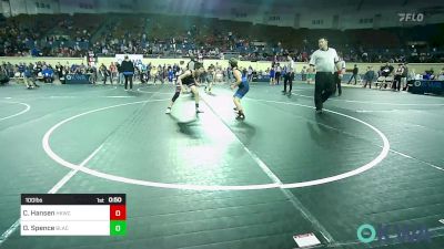 100 lbs Round Of 32 - Cassie Hansen, Henryetta Knights Wrestling Club vs Owen Spence, Blackwell Wrestling Club