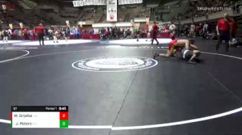 97 lbs 3rd Place Match - James Platero, California vs Michael Grijalba, California