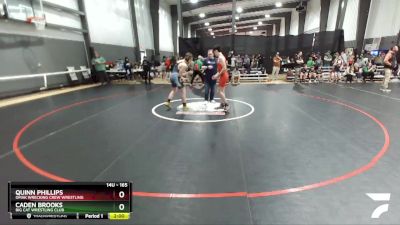 165 lbs Round 1 - Quinn Phillips, Omak Wrecking Crew Wrestling vs Caden Brooks, Big Cat Wrestling Club