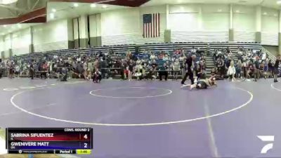 106 lbs Cons. Round 1 - Madison Haney, MO vs Cheyenne Frank, MI