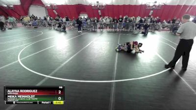 75 lbs Round 4 - Meika Meinholdt, Pardeeville Boys Club Youth Wrestling vs Alayna Rodriguez, Wisconsin