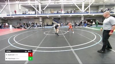 157 lbs Semifinal - Denton Spencer, Virginia vs Markus Hartman, Army-West Point