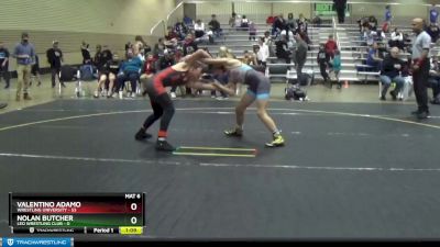 105 lbs Cons. Round 2 - Valentino Adamo, Wrestling University vs Nolan Butcher, Leo Wrestling Club