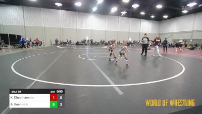 55 lbs Rr Rnd 7 - Haven Pohlsander, RAW Girls vs Maisyn Hulbutta, MOJO Girls NDT