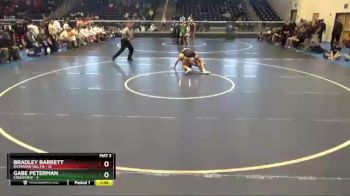 145 lbs Quarterfinals (8 Team) - Bradley Barrett, Richmond Hill HS vs Gabe Peterman, Creekview