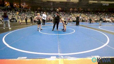 100 lbs Quarterfinal - Channing Dunn, Kingfisher vs Taegan Austin, Sperry Wrestling Club