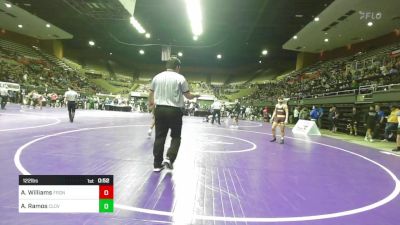 122 lbs Consi Of 16 #1 - Andrew Williams, Frontier vs Alex Ramos, Clovis West