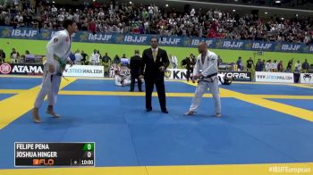 Felipe Pena vs Josh Hinger Absolute 2016 IBJJF Europeans