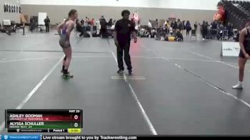 116 lbs 2nd Wrestleback (16 Team) - Ashley Gooman, University Of Providence vs Alyssa Schuller, Indiana Tech