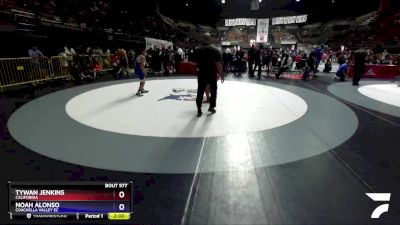 135 lbs Quarterfinal - Tywan Jenkins, California vs Noah Alonso, Coachella Valley EC