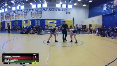 139 lbs Cons. Round 2 - Kylie Mangum, Space Coast WC vs Emalee Douglas, White House