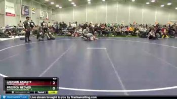 100 lbs Round 2 (6 Team) - Jackson Bassett, Missouri Avengers vs Preston Nedved, South Dakota Lightning