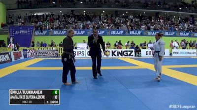 Talita Alencar vs Emilia Tuukkanen 2016 IBJJF Europeans