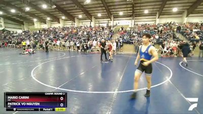 138 lbs Champ. Round 2 - Mario Carini, CA vs Patrick Vo Nguyen, AZ