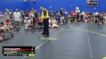 95 lbs Round 1 (6 Team) - Justin Williamson, American Gladiators vs David Bowman, Death Squad