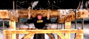 Hafthor Bjornsson Carries 1,433 Lbs. Log 