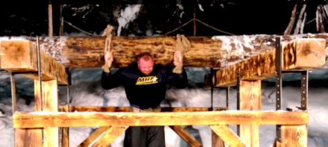 Hafthor Bjornsson Carries 1,433 Lbs. Log 