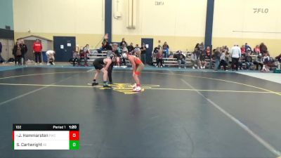 102 lbs Cons. Semi - Jay Hammarsten, Pinnacle Wrestling Club vs Segan Cartwright, RT Elite