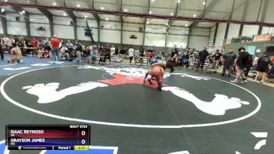 175 lbs Cons. Round 5 - Isaac Reynoso, OR vs Grayson James, WA