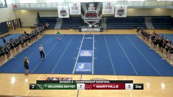 STUNT - Oklahoma Baptist (#2) vs. Maryville (#4), Oklahoma Baptist (#2) vs. Maryville (#4) vs. - D2 Day 3