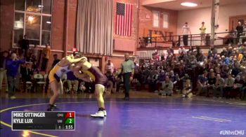 174 m, Kyle Lux, UNI vs Mike Ottinger, CMU