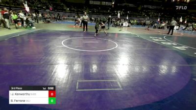 110 lbs 3rd Place - Justyna Kenworthy, Sussex Wantage Wrestling Club vs Brianna Ferrone, Validus