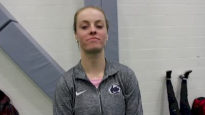 Tori Gerlach after running 4:37, breaking Bridget Franek's school record