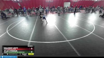 50-50 lbs Round 3 - Rylee Nyenhuis, Monona Grove/McFarland Wrestling Club vs Kalloway Lentz, Sugar River Mat Club