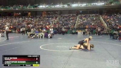 4A 120 lbs Cons. Round 2 - Kyle Snyder, Piedmont vs Christopher Bonner, DH Conley