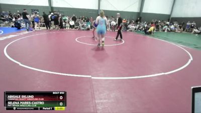 190 lbs Round 1 - Abigale Eklund, Thurston County Wrestling Club vs Selena Mares-Castro, Mat Demon Wrestling Club