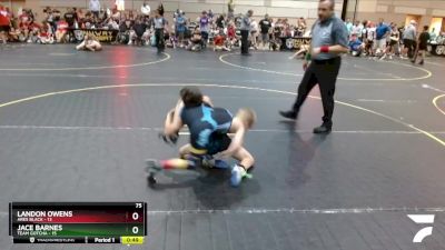 75 lbs Quarterfinals (8 Team) - Jace Barnes, Team Gotcha vs Landon Owens, Ares Black