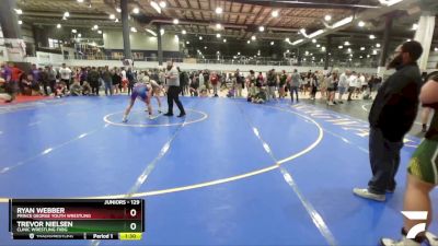 129 lbs Round 3 - Ryan Webber, Prince George Youth Wrestling vs Trevor Nielsen, Clinic Wrestling FXBG