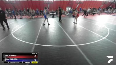 145 lbs Cons. Round 2 - Amilio Salas, MN vs Isaac Christo, NE