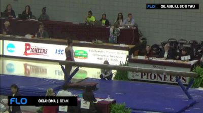 Natalie Brown - Beam, Oklahoma - TWU Quad Meet