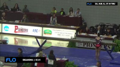 Stefani Catour - Beam, Oklahoma - TWU Quad Meet