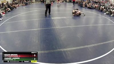 85 lbs Round 3 (6 Team) - Parker Landers, Kansas Mamba vs Kegan Brown, South Dakota Thunder