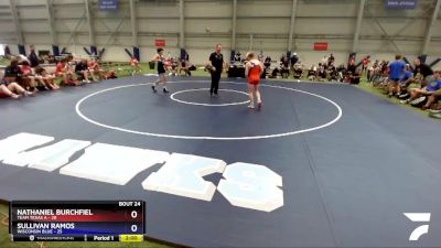 138 lbs Semis & 3rd Wb (16 Team) - Nathaniel Burchfiel, Team Texas A vs Sullivan Ramos, Wisconsin Blue